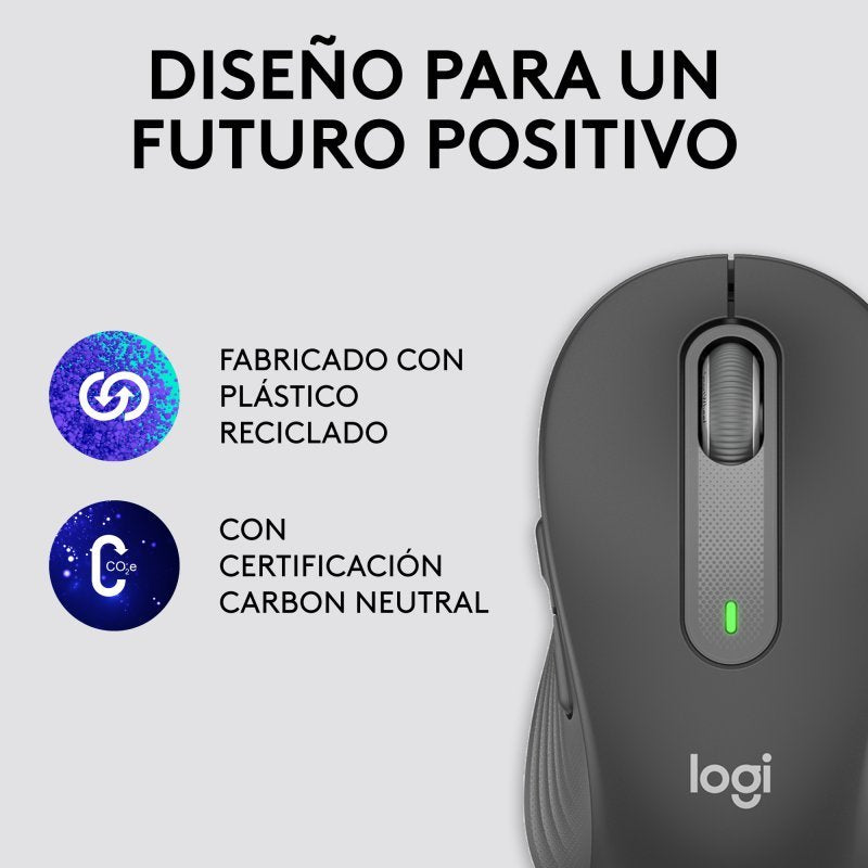 Ratón Logitech Signature M650 L Óptico Inalámbrico 2000DPI Gris Usado *Sin emb.*