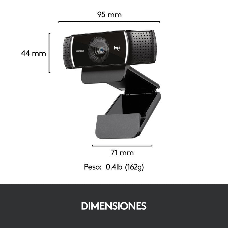 Logitech C922 Pro Stream HD 720p a 60 fps