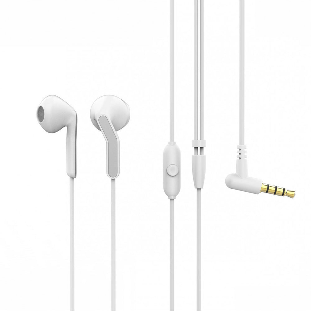 Auriculares estéreo Muvit for Change E56 3.5mm Blanco