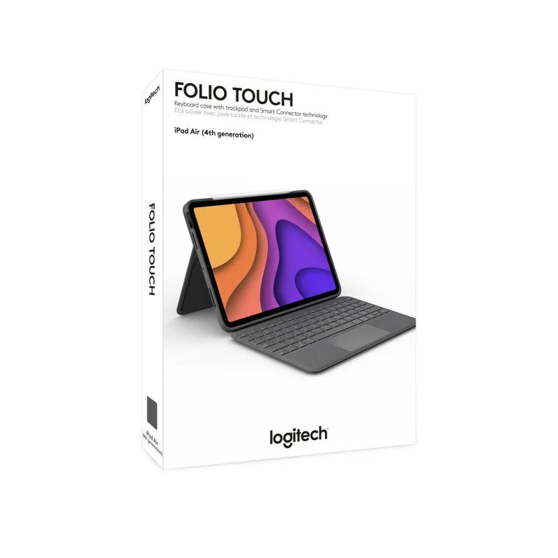 Logitech Folio Touch Funda con Teclado Oxford Grey para iPad Air 4/5 Gen. Usada
