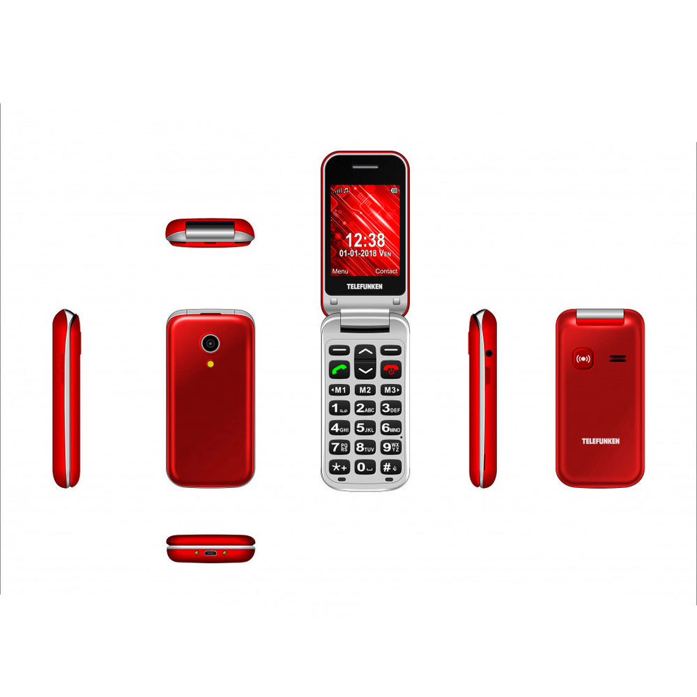 Teléfono Móvil Telefunken TM210 IZY rojo