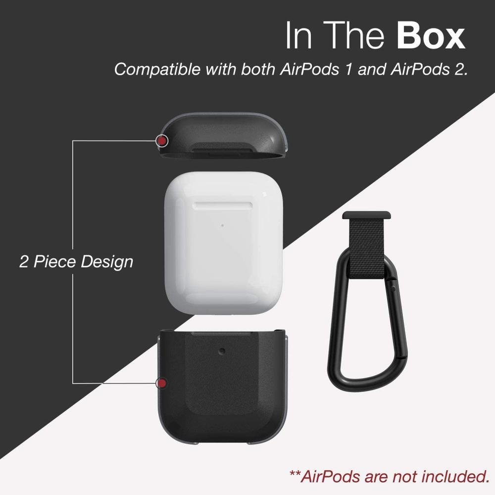 Estuche X-Doria Defense Trek para Air pods 1 y 2 negro