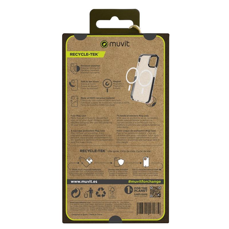 Funda Muvit for Change recycletek Magsafe para Apple iPhone 15 Pro Max