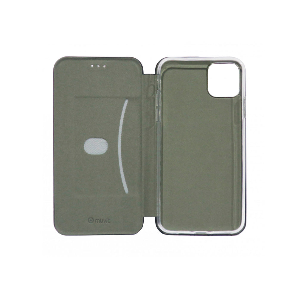 Funda Muvit Folio con Función Soporte y Tarjetero para Apple iPhone 11 negra