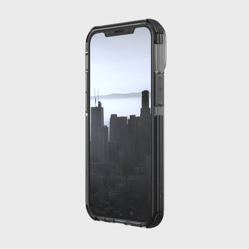 Funda Raptic Clear para Apple iPhone 12 Mini negra humo
