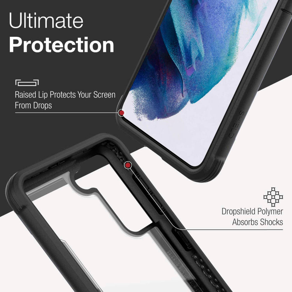 Funda Raptic Shield Pro para Samsung Galaxy S21 negro