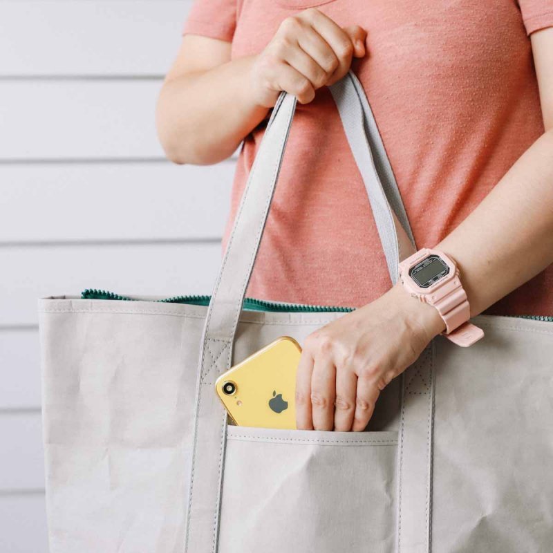 Ksix Bolso Shopping Bag Eco Kraft Gris