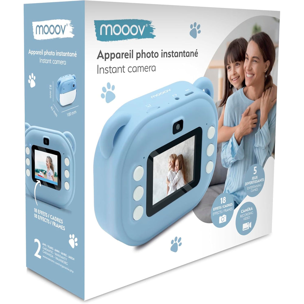 Cámara de Fotos Infantil instantánea Mooov 477522 2,4″ Full HD Azul