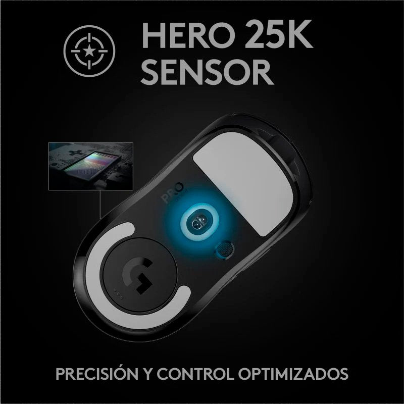 Ratón Gaming Logitech Pro X Superlight 25600DPI Negro Usado