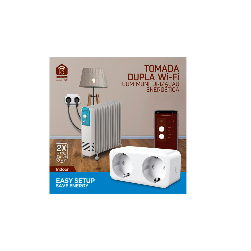 Enchufe doble inteligente Muvit iO WiFi con monitor de energía (NUEVO)