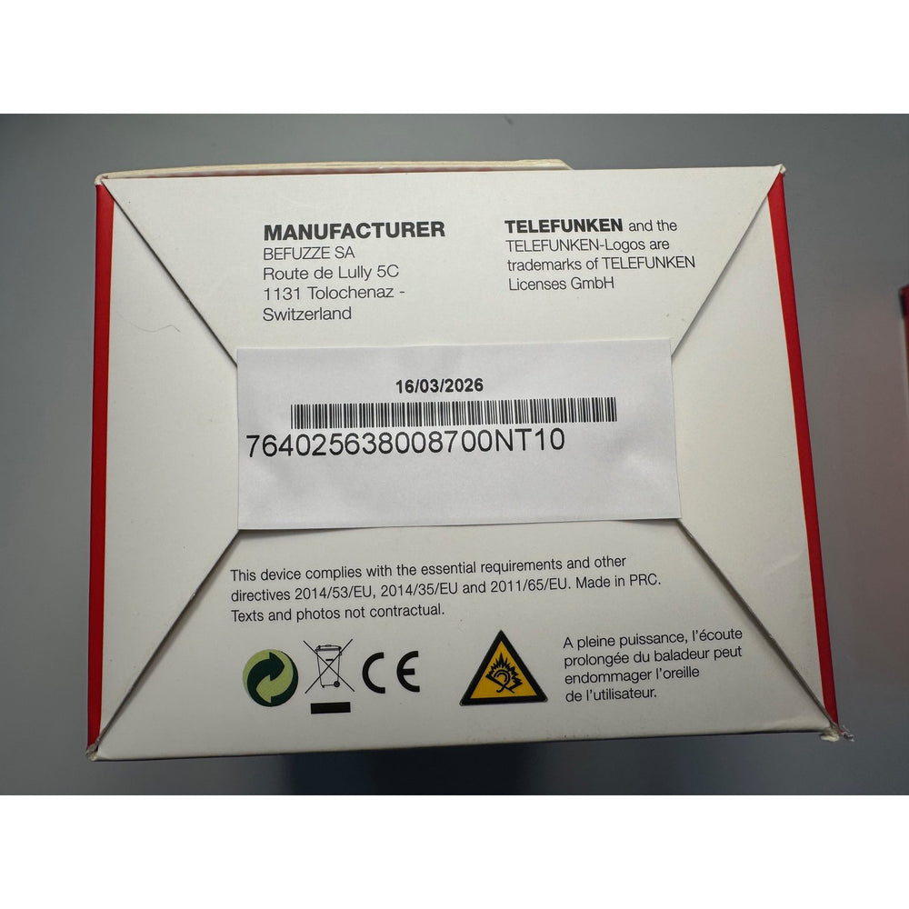 Teléfono Móvil Telefunken S760 Teléfono para Mayores Rojo