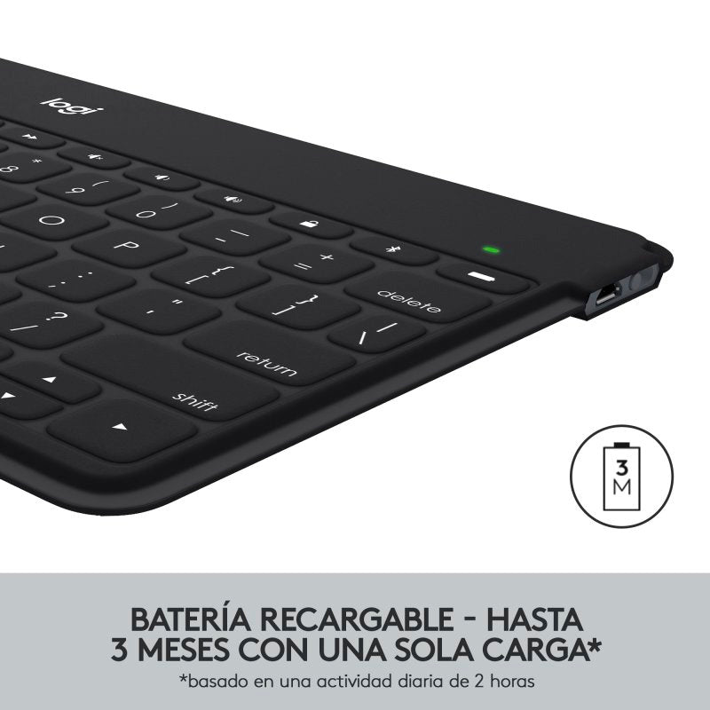 Logitech Keys-To-Go Teclado Bluetooth Rosa para iPhone/iPad/Apple TV