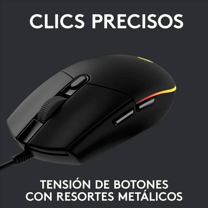 Logitech G203 Lightsync 2nd Gen Ratón Gaming 8000DPI RGB Negro Usado