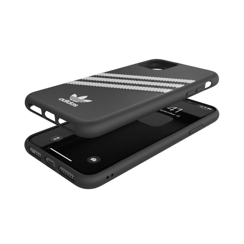 Funda Adidas 3 rayas Samba Apple iPhone 11 Pro Max negra/blanca (NUEVA)