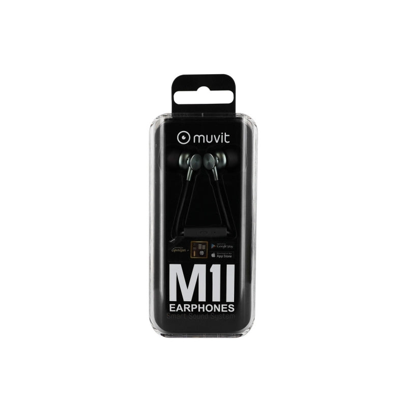 Auriculares estéreo Muvit M1I3.5mm gris