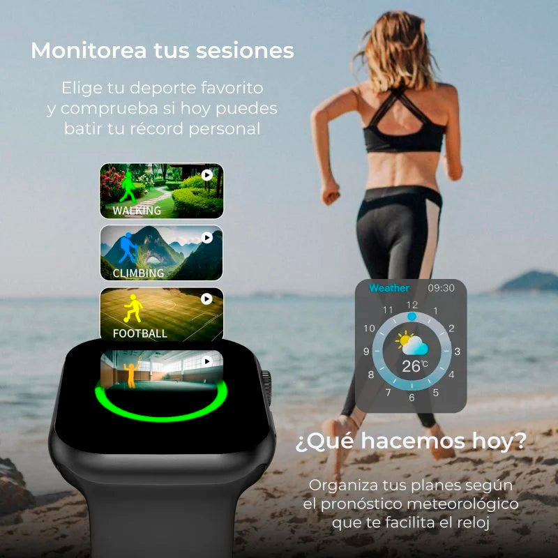 Reloj Smartwatch Ksix Urban 5 Pantalla Amoled 1.96″ Negro