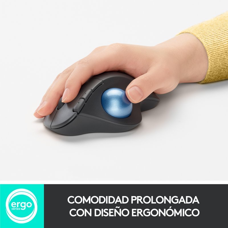 Ratón Logitech Ergo M575 Ratón Trackball Inalámbrico 2000DPI Gris