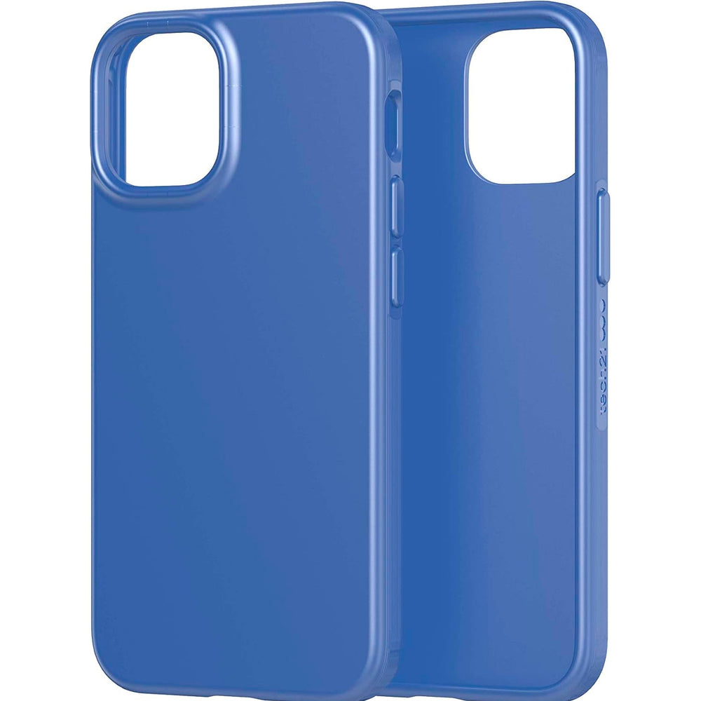 Funda de Silicona Tech21 Evo Slim azul para Apple iPhone 12 Mini 5G