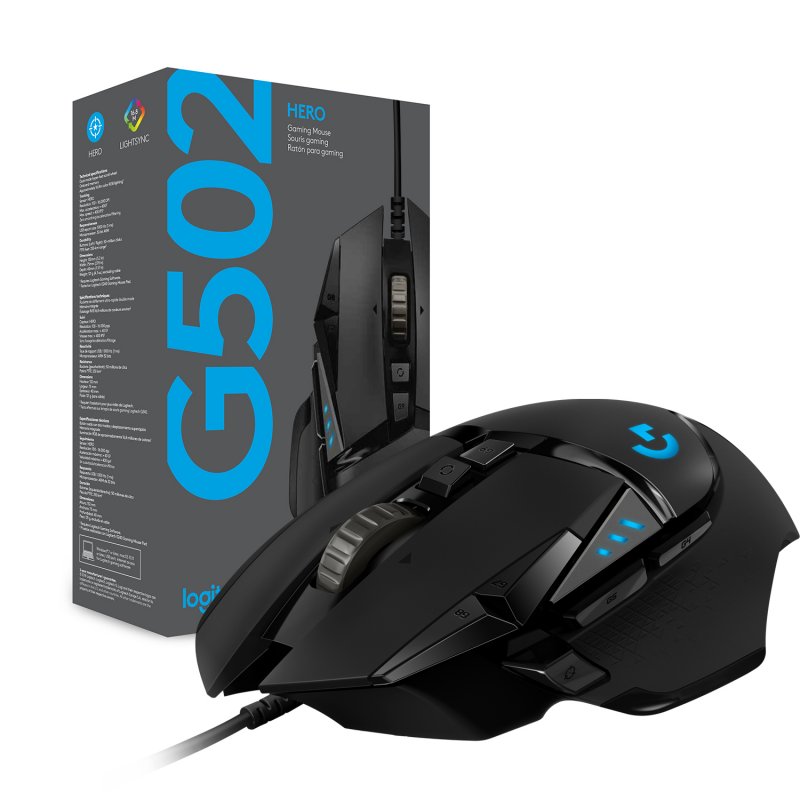 Logitech G502 Hero Ratón Gaming 25600DPI Usado
