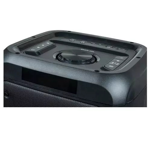 Bigben Party High Power XL, detalle del panel de control superior con mando de volumen