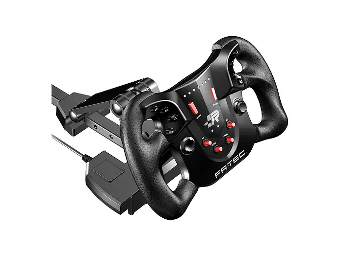 FR-TEC Formula Negro — Volante gaming con pedales multiplataforma