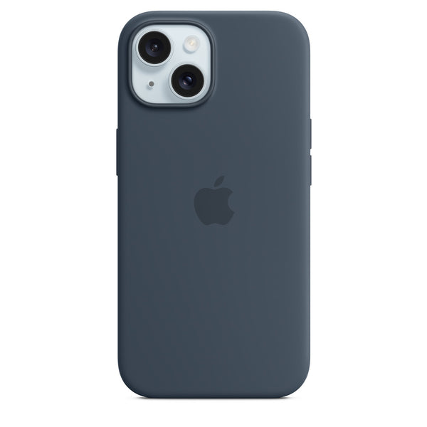 Funda Original iPhone 15 Azul Tempestad — Funda de silicona con MagSafe