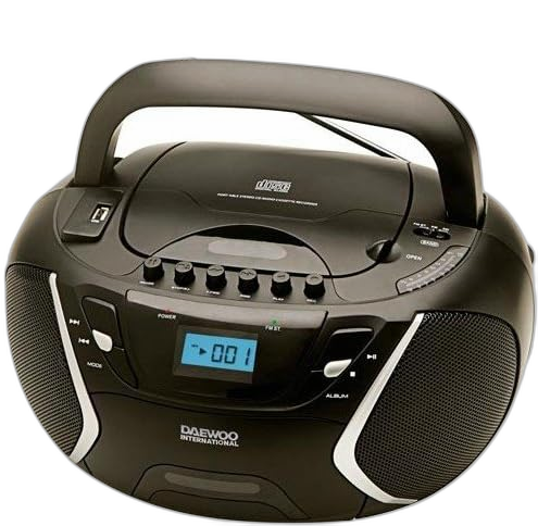 Daewoo International DBU-51 Negro — Radio CD MP3 con Cassette y USB