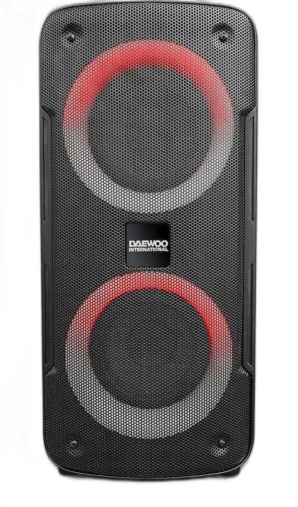 Daewoo International DSK-378 Negro — Altavoz Bluetooth con Karaoke y Micrófono Inalámbrico