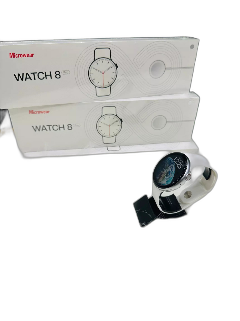 MicroWear Watch 8 Pro Blanco — Smartwatch