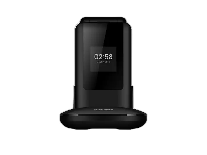 Telefunken S760 Negro — Teléfono móvil plegable con KaiOS