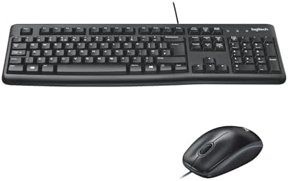 Logitech MK120 Negro — Combo teclado y ratón con cable