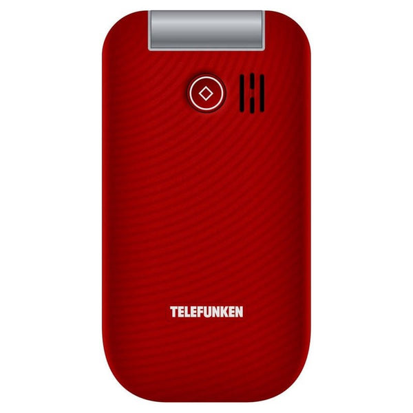Telefunken S450 Rojo — Teléfono móvil plegable para mayores