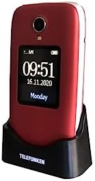 Telefunken S560 Rojo — Teléfono móvil plegable con GPS