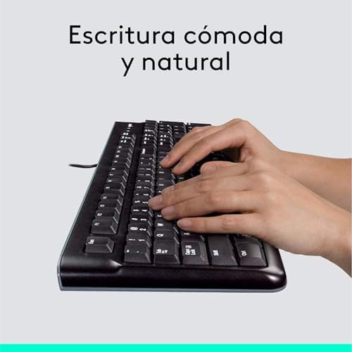 Logitech MK120 Negro — Combo teclado y ratón con cable