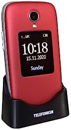 Telefunken S560 Rojo — Teléfono móvil plegable con GPS