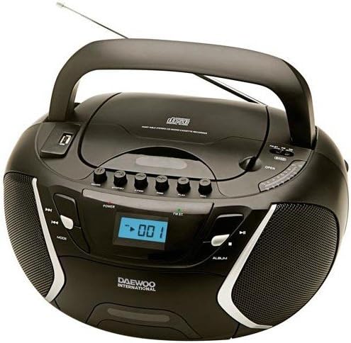 Daewoo International DBU-51 Negro — Radio CD MP3 con Cassette y USB