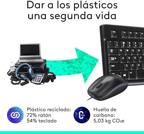 Logitech MK120 Negro — Combo teclado y ratón con cable