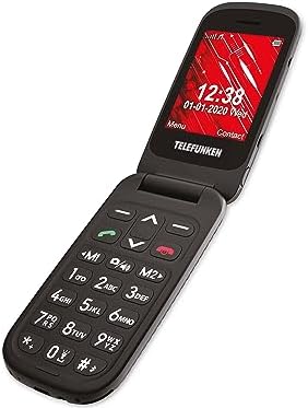 Telefunken S440 Negro — Teléfono móvil plegable fácil de usar