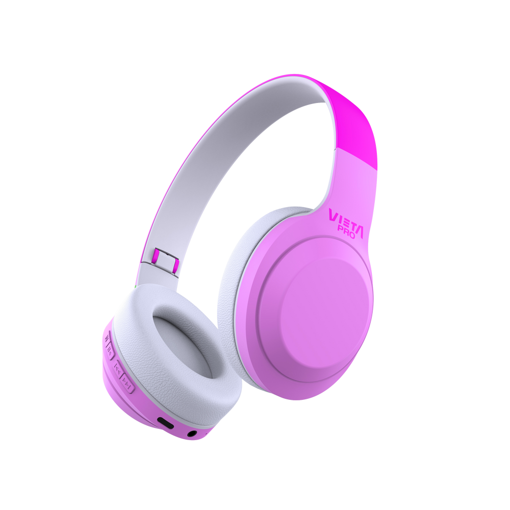 Vieta Pro Kids 2 Rosa y Blanco — Auriculares infantiles Bluetooth