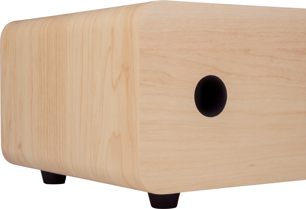 Thomson MIC201IBT, detalle del acabado en madera clara