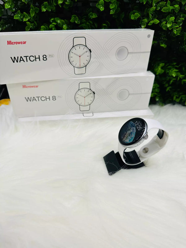 MicroWear Watch 8 Pro Blanco — Smartwatch