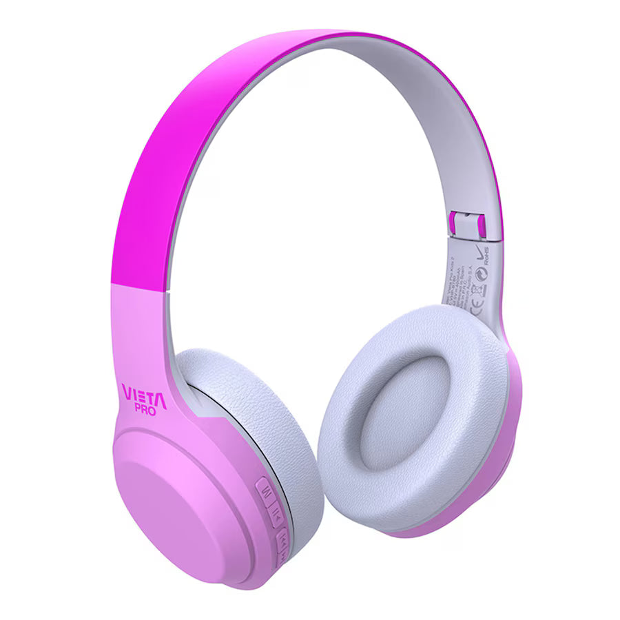Vieta Pro Kids 2 Rosa y Blanco — Auriculares infantiles Bluetooth